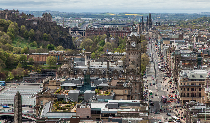 Edinburgh Blick vom Nelson Monument