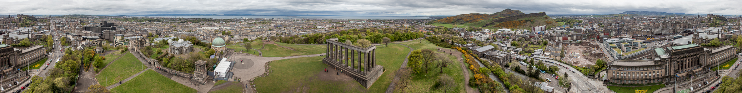 Blick vom Nelson Monument: Calton Hill Edinburgh