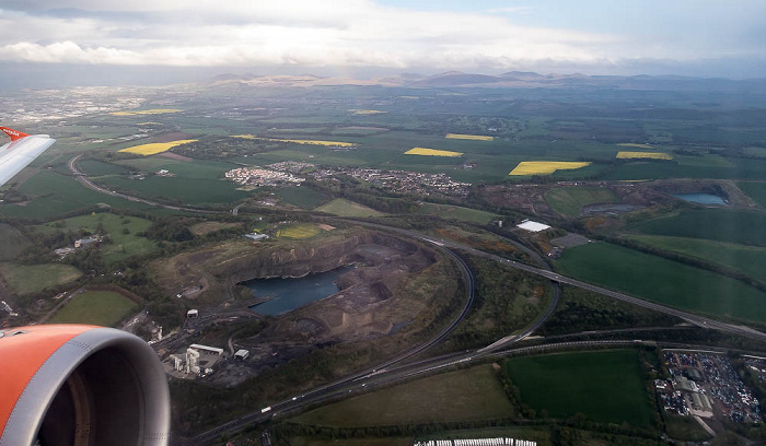 City of Edinburgh 2015-05-10 Flug EZY6913 Edinburgh (EDI/EGPH) - München Franz Josef Strauß (MUC/EDDM) Luftbild aerial photo