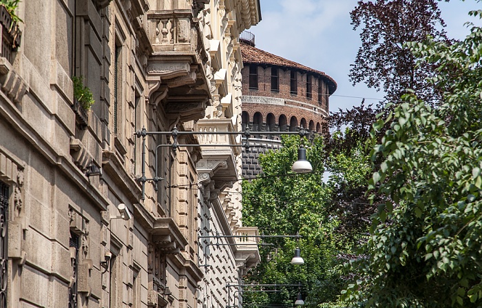 Mailand Via Bettino Ricasoli Castello Sforzesco