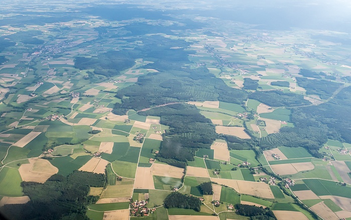 Bayern - Landkreis Erding: Verlauf der künftigen Bundesautobahn A 94 Landkreis Erding