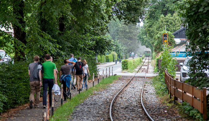 Eschenweg: Dampflok der Chiemsee-Bahn Prien am Chiemsee