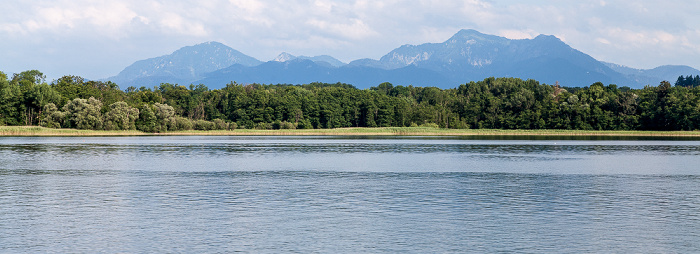 Chiemsee Herreninsel (Herrenchiemsee) und Chiemgauer Alpen