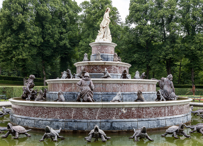 Schlosspark Herrenchiemsee: Latonabrunnen Herreninsel