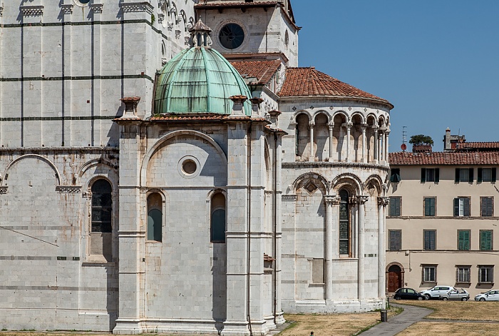 Blick vom Befestigungswall (Mura di Lucca): Cattedrale di San Martino