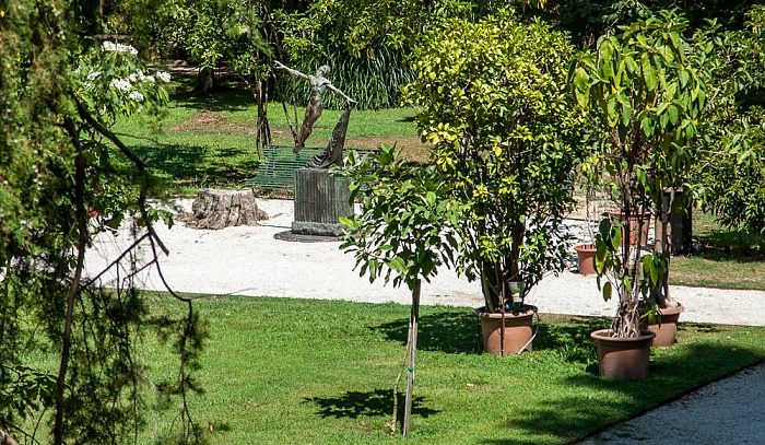 Blick vom Befestigungswall (Mura di Lucca): Orto Botanico Comunale di Lucca