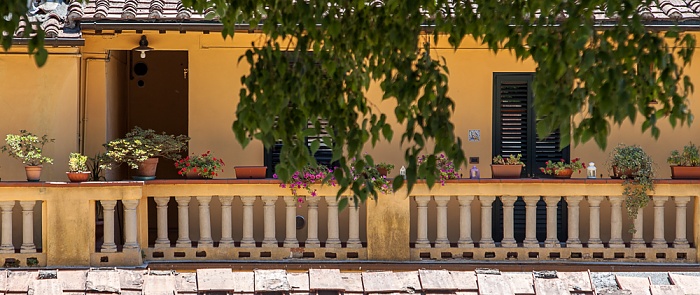 Blick vom Befestigungswall (Mura di Lucca)