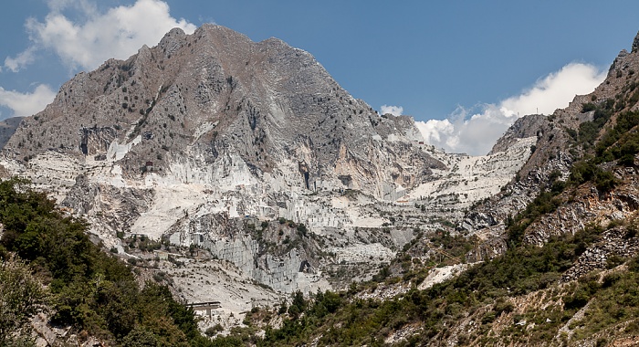 Apuanische Alpen (Bacino di Fantiscritti): Marmor-Steinbrüche Carrara