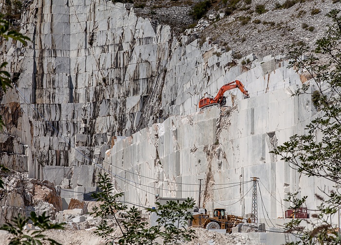 Apuanische Alpen (Bacino di Fantiscritti): Marmor-Steinbrüche Carrara