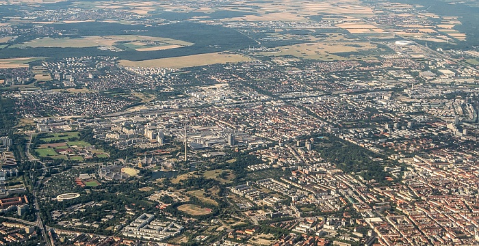 Milbertshofen-Am Hart (links) / Schwabing-West (rechts unten) München