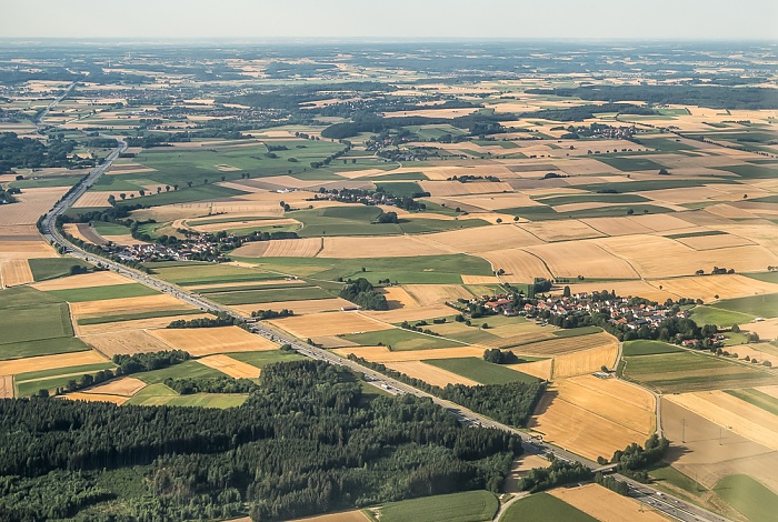 Bayern - Landkreis Freising: Bundesautobahn A 9 Landkreis Freising