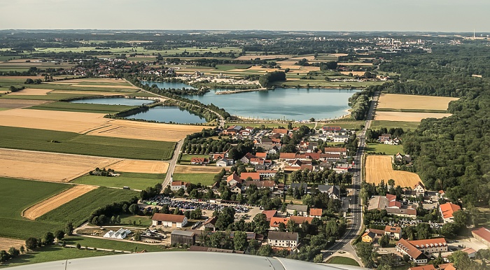 Bayern - Landkreis Freising (v.u.): Achering, Pullinger Weiher, Pulling Landkreis Freising