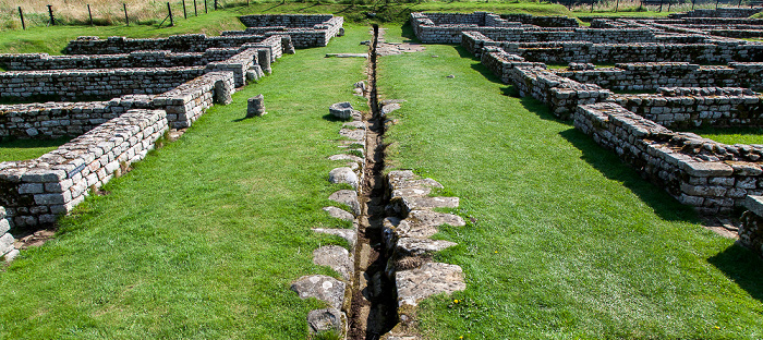 Walwick Chesters Roman Fort (Cilurnum) am Hadrianswall