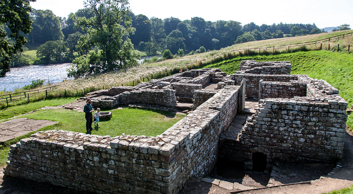 Walwick Chesters Roman Fort (Cilurnum) am Hadrianswall