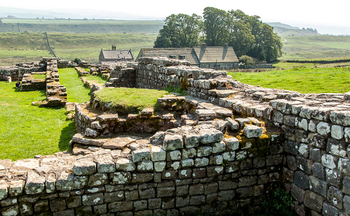 Northumberland National Park: Housesteads Roman Fort (Vercovicium) am Hadrianswall Bardon Mill