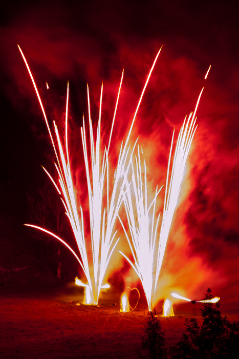 Tatzelwurm Blick vom Feurigen Tatzlwurm: Feuerwerk Feuriger Tatzlwurm