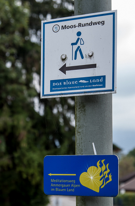 Murnau Moosrain: Moos-Rundweg / Meditationsweg Ammergauer Alpen im Blauen Land