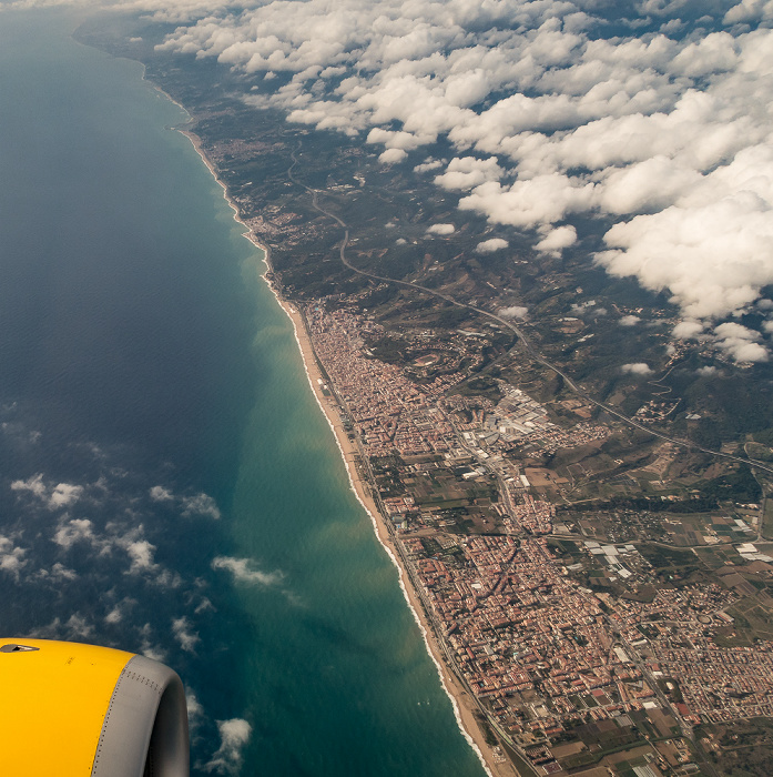 Katalonien 2015-10-03 Flug VLG1813 München Franz Josef Strauß (MUC/EDDM) - Barcelona (BCN/LEBL) Luftbild aerial photo