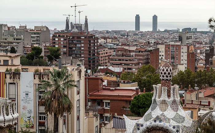 Barcelona Blick vom Parc Güell