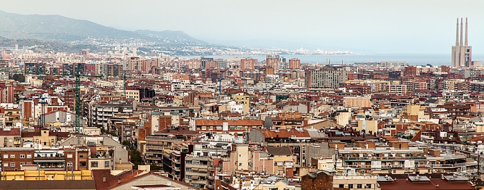Barcelona Blick von der Sagrada Família