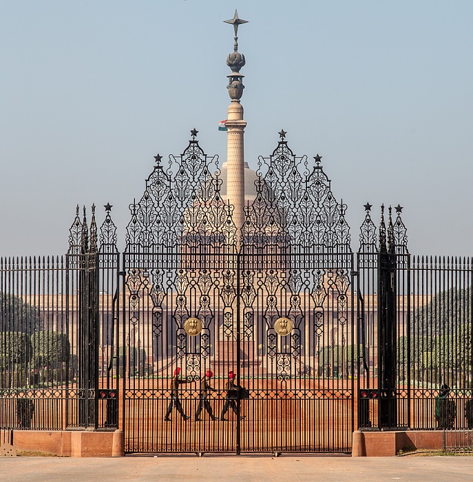 New Delhi: Rashtrapati Bhavan (Haus des Indischen Präsidenten) Delhi