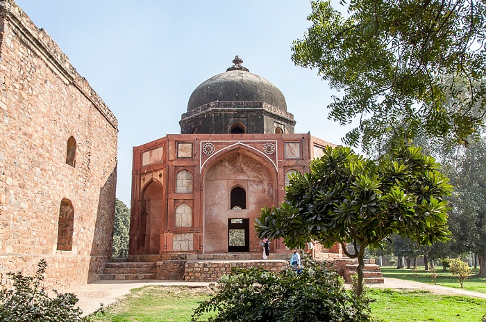 New Delhi: Isa-Khan-Mausoleumskomplex - Afsarwala Masjid (Mausoleum und Moschee) Delhi