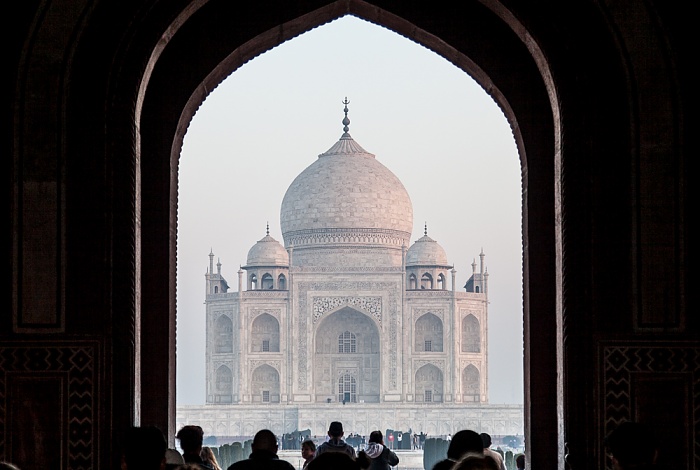 Agra Taj Mahal: Blick vom Eingangsgebäude
