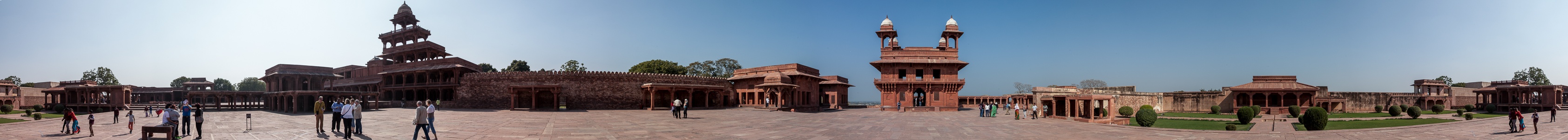 Fatehpur Sikri Königspalast: Daulat-Khana-Innenhof