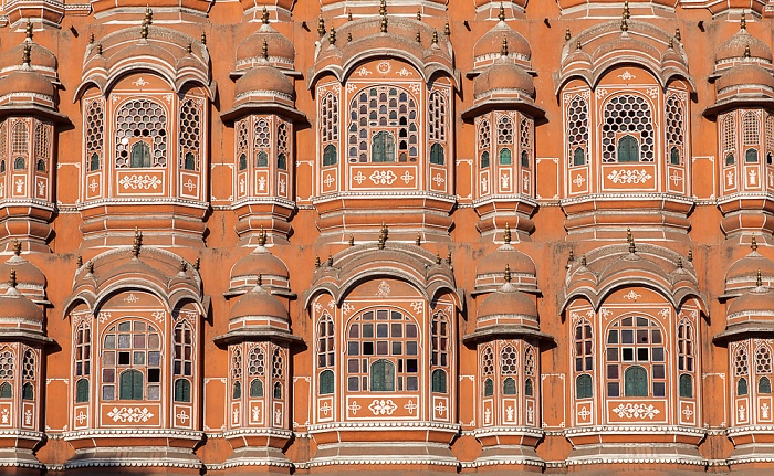 Pink City: Hawa Mahal (Palast der Winde) Jaipur