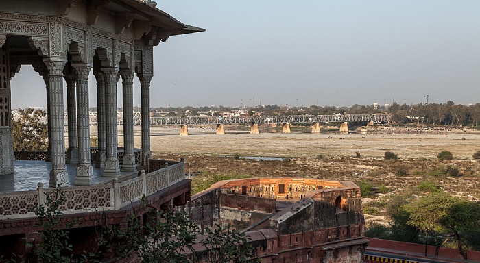 Agra Fort (Rotes Fort), Yamuna, Old Yamuna Bridge Agra