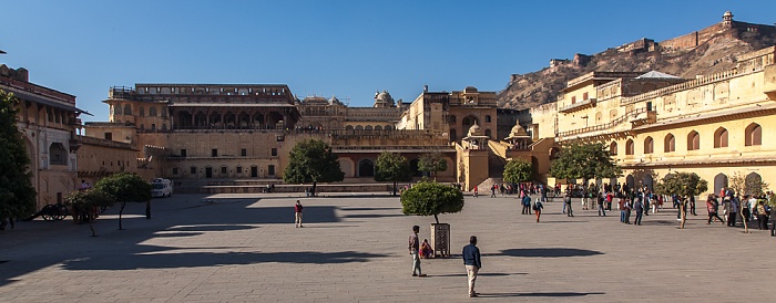 Jaipur Amber Fort: Erster Innenhof
