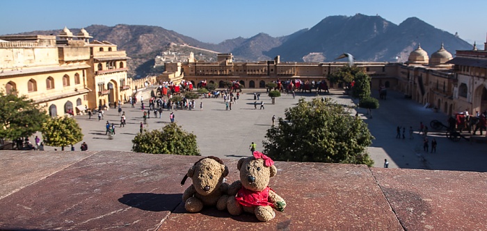 Jaipur Amber Fort: Teddy und Teddine