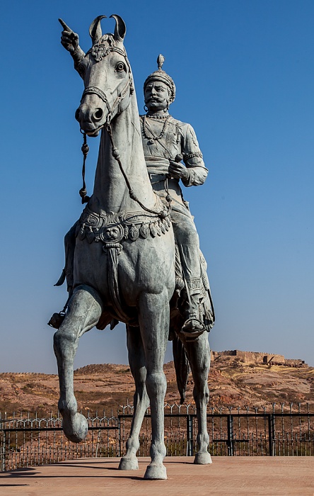 Jodhpur Reiterstandbild von Rao Jodha