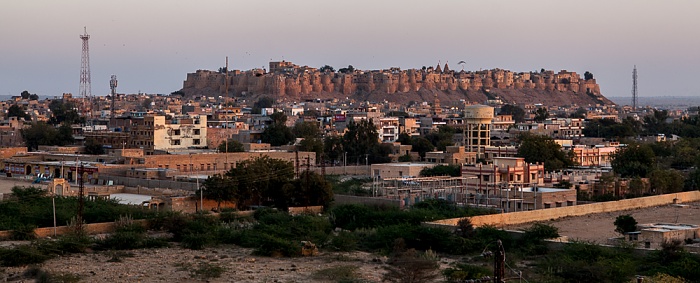 Blick vom Vyas Chhatri (Sunset Point): Jaisalmer Fort Jaisalmer