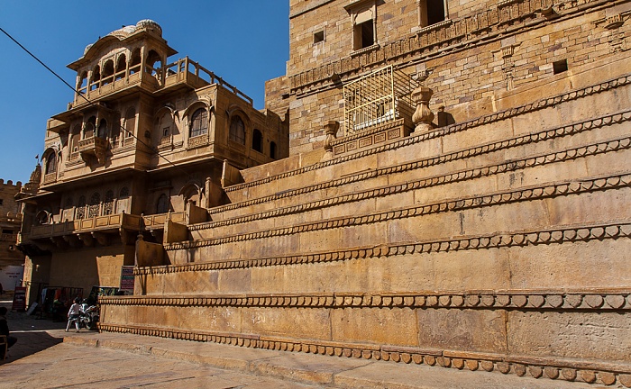Jaisalmer Fort: Dussera Chowk, Raj Mahal (Maharaja-Palast)