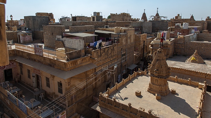 Blick aus dem Raj Mahal (Maharaja-Palast): Jaisalmer Fort Jaisalmer