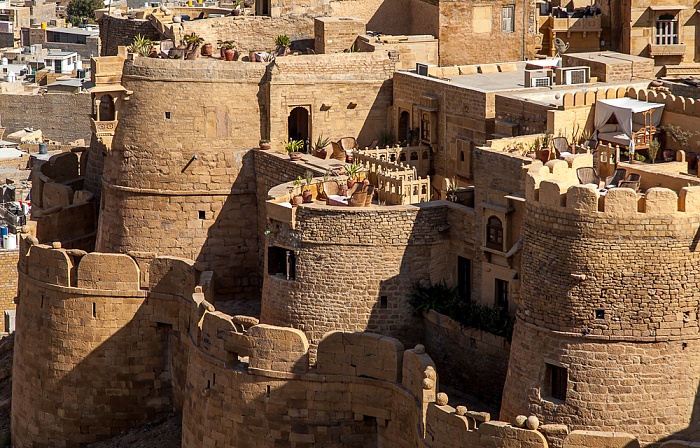 Blick vom Raj Mahal (Maharaja-Palast): Jaisalmer Fort