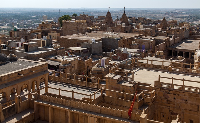 Blick vom Raj Mahal (Maharaja-Palast): Jaisalmer Fort Jaisalmer