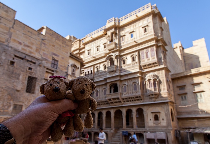 Jaisalmer Altstadt: Patwon ki Haveli - Teddine und Teddy