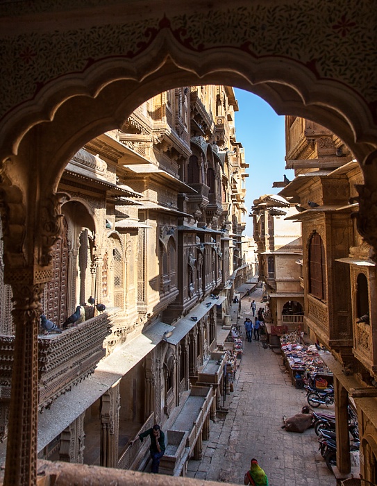 Jaisalmer Blick aus dem Patwon ki Haveli