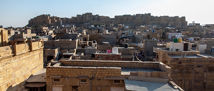 Blick vom Patwon ki Haveli: Jaisalmer Fort und Altstadt Jaisalmer