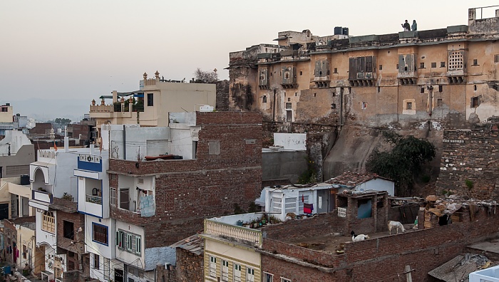 Blick vom Hotel Hill Lake Udaipur