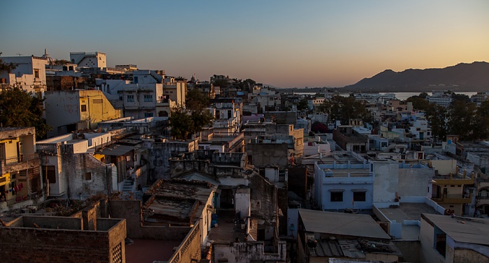 Blick vom Hotel Hill Lake Udaipur