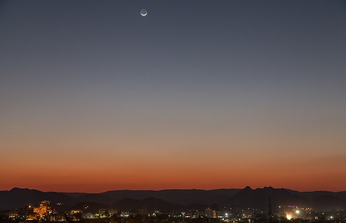 Blick vom Hotel Hill Lake Udaipur
