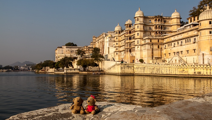 Udaipur Lake Pichola, City Palace: Teddy und Teddine