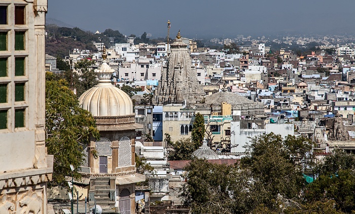 Blick vom City Palace Udaipur