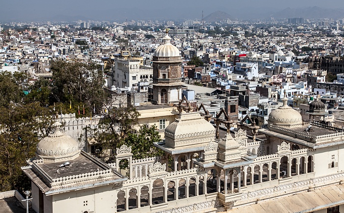 Blick vom City Palace Udaipur