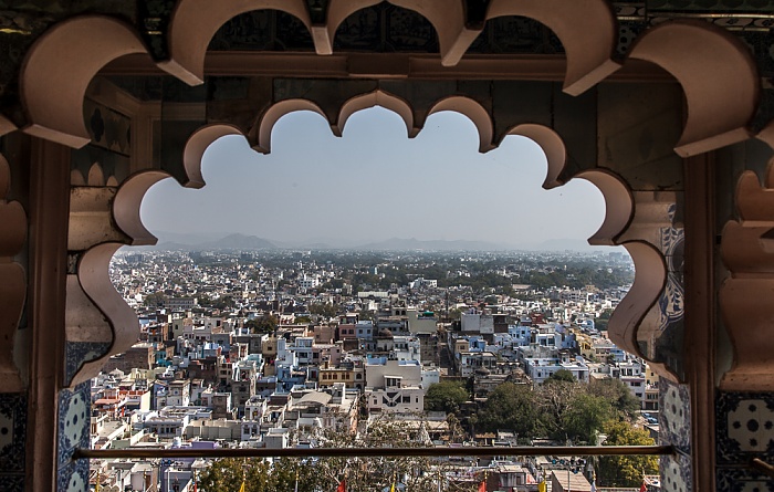 Blick vom City Palace Udaipur