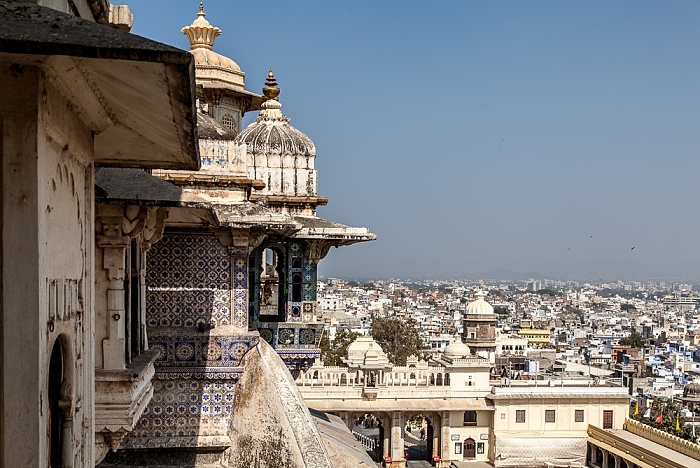 Blick vom City Palace Udaipur