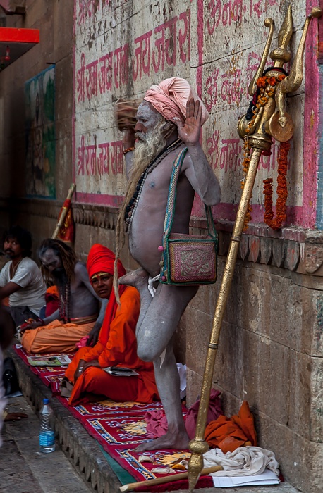 Varanasi Ghats: Darabhanga Ghat - Sadhu